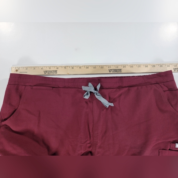 NEW Figs Yola Skinny Scrub Pants Burgundy Women's 2XL XXL Technical Collection - Picture 15 of 16